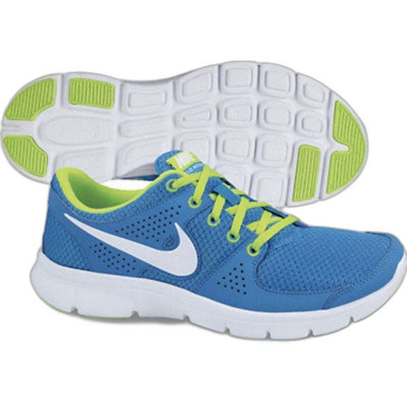 Nike Flex Experience Sneakers Womens US 8 Blue Lace Running Gym Workout Shoes - Picture 1 of 9
